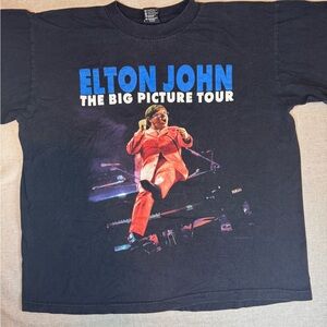 Vtg Elton John “the big picture tour” tee-size L(22x24)
